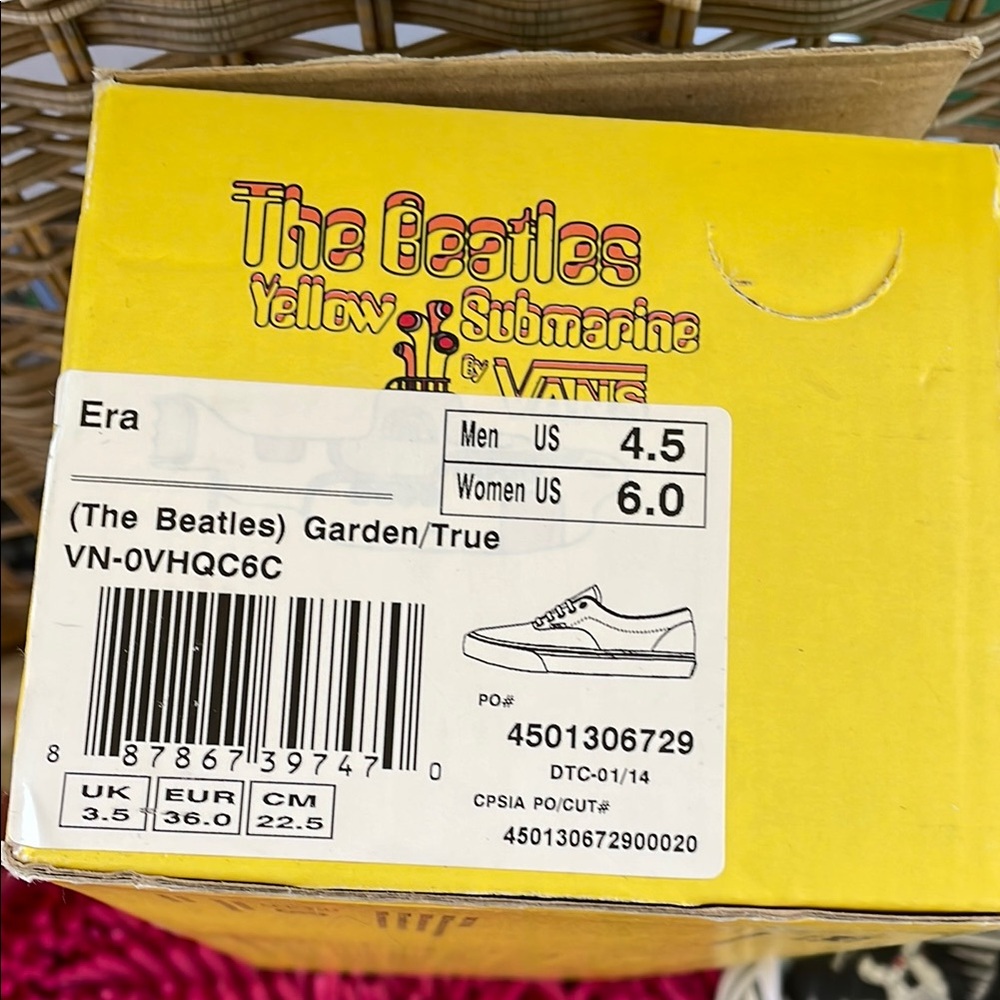Vans Kids Yellow Submarine Shoes